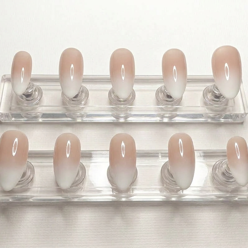 Soft Blush Ombre Press-On Nails