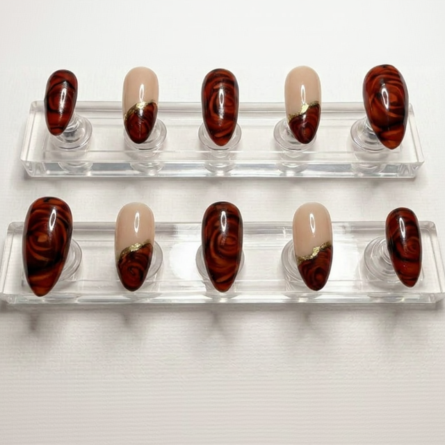 Red Rose Press-On Nails