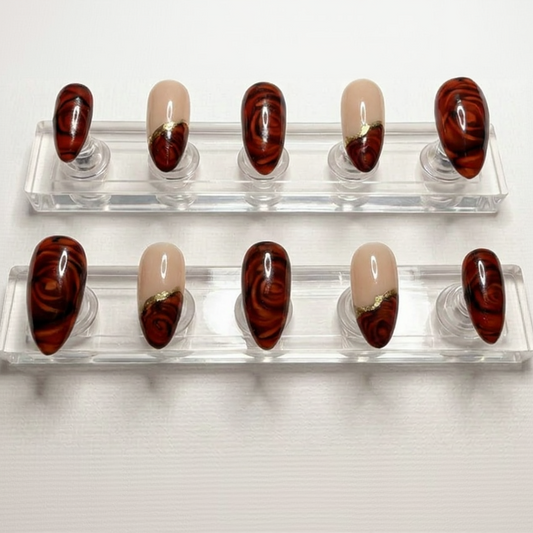 Red Rose Press-On Nails