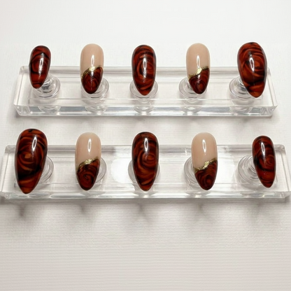 Red Rose Press-On Nails